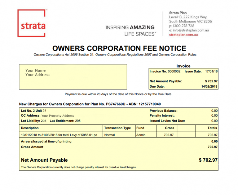 Explaining your owners corporation levies Strata Plan